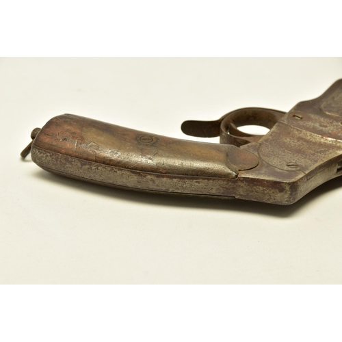 347 - A 27MM HEBEL GERMAN WWI FLARE/SIGNAL PISTOL, in correct working order, the metal work has lost all i... 