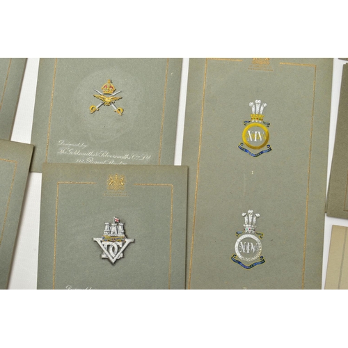 36 - A LARGE COLLECTION OF 'GOLDSMITH & SILVERSMITH CO LTD' EARLY TO MID 20TH CENTURY GOUACHE JEWELLERY D... 