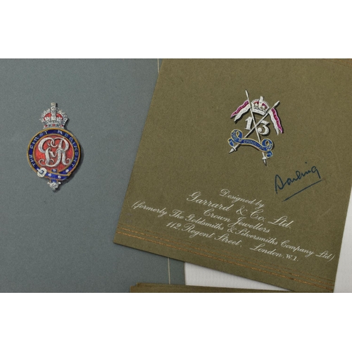 37 - A COLLECTION OF 'GARRARD & CO LTD' EARLY TO MID 20TH CENTURY GOUACHE JEWELLERY DESIGN ILLUSTRATIONS,... 