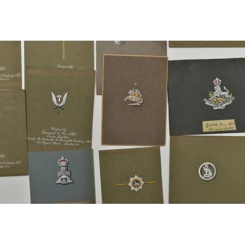 37 - A COLLECTION OF 'GARRARD & CO LTD' EARLY TO MID 20TH CENTURY GOUACHE JEWELLERY DESIGN ILLUSTRATIONS,... 