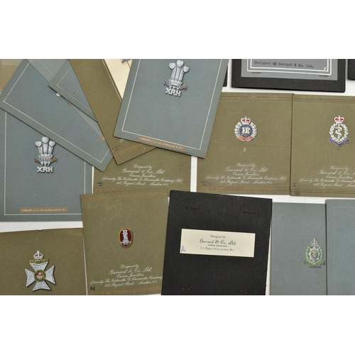 37 - A COLLECTION OF 'GARRARD & CO LTD' EARLY TO MID 20TH CENTURY GOUACHE JEWELLERY DESIGN ILLUSTRATIONS,... 