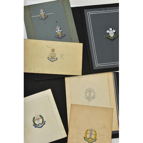 41 - A LARGE COLLECTION OF EARLY TO MID 20TH CENTURY GOUACHE JEWELLERY DESIGN ILLUSTRATIONS, intricately ... 