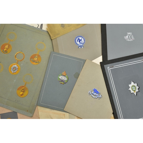 41 - A LARGE COLLECTION OF EARLY TO MID 20TH CENTURY GOUACHE JEWELLERY DESIGN ILLUSTRATIONS, intricately ... 