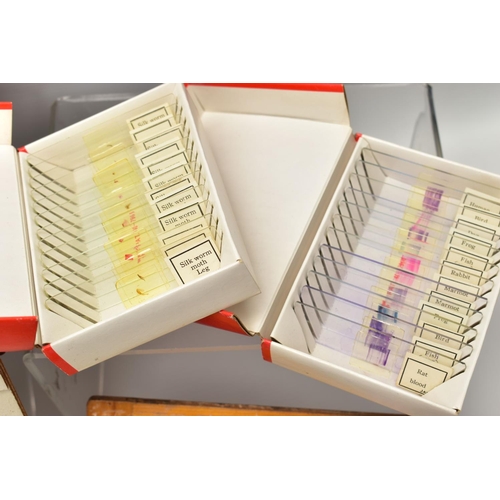 138 - MICROSCOPE SLIDES: a collection of late Victorian and assorted 20th century microscope slides of flo... 