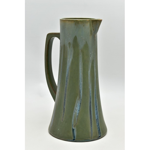 145 - DENBAC - EARLY 20TH CENTURY FRENCH STUDIO POTTERY, comprising a tapering cylindrical form water jug,... 