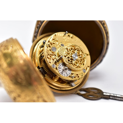 18 - A GEORGE III PAIR CASED, QUARTER REPEATER VERGE POCKET WATCH BY 'DANIEL & THOMAS GRIGNION', circa 17... 