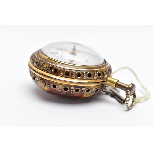 18 - A GEORGE III PAIR CASED, QUARTER REPEATER VERGE POCKET WATCH BY 'DANIEL & THOMAS GRIGNION', circa 17... 