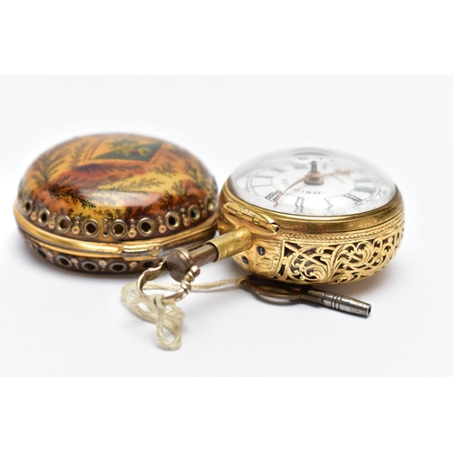 18 - A GEORGE III PAIR CASED, QUARTER REPEATER VERGE POCKET WATCH BY 'DANIEL & THOMAS GRIGNION', circa 17... 