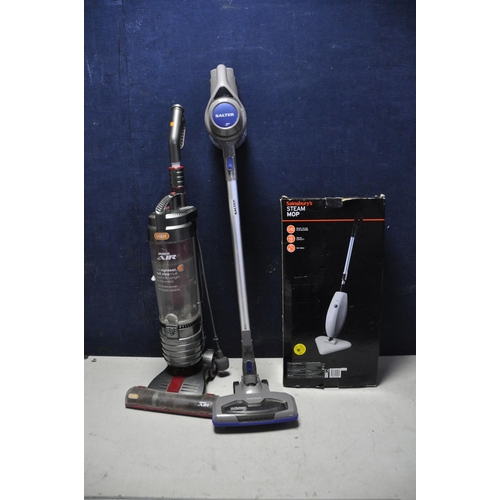 1081 - A VAX MACH AIR2 VACUUM CLEANER, with accessories, a Salter Cordless Vacuum Cleaner (no power supply)... 