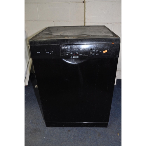 1084 - A BOSCH SMS50E06GB DISHWASHER in black  width 60cm x depth 60cm x height 85cm (PAT pass and powers u... 