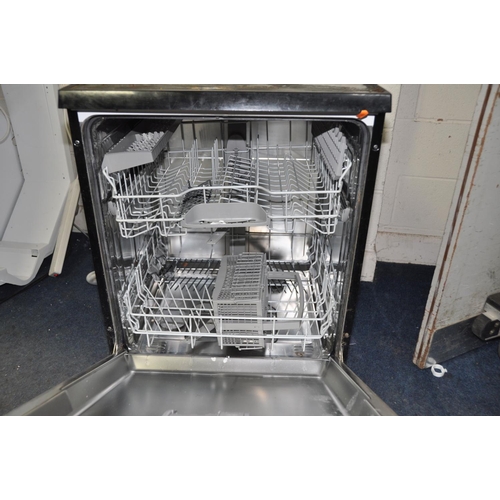 1084 - A BOSCH SMS50E06GB DISHWASHER in black  width 60cm x depth 60cm x height 85cm (PAT pass and powers u... 