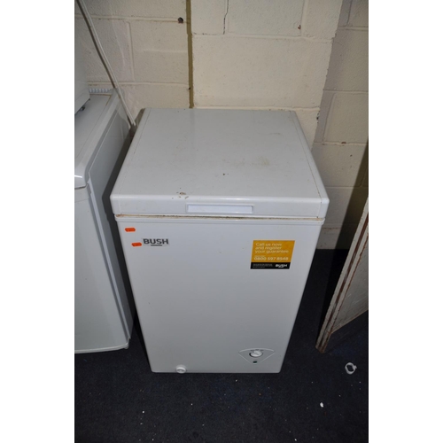 1088 - A BUSH SMALL CHEST FREEZER, width 50cm x depth 53cm x height 85cm (PAT pass and working at -19 degre... 