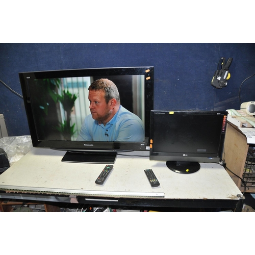 1109 - A PANASONIC TX-37LZD80 T37in TV with remote, and an LG M198MDJ 19in TV with remote ( both PAT pass a... 