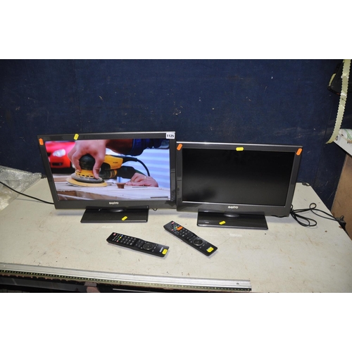 1125 - A SANYO LCE22 22in TV with remote, and a Sanyo LCE19 19in TV with remote (2) (both PAT pass and work... 