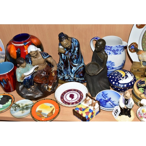 457 - A GROUP OF CERAMICS AND SUNDRY ITEMS, to include Royal Doulton Bunnykins 'Vicar Bunnykins' DB254, an... 