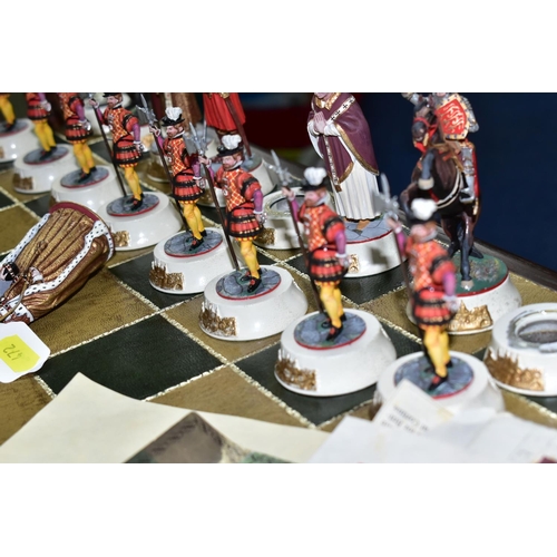 472 - A BUCKINGHAM PEWTER LIMITED EDITION TOWER OF LONDON 900TH ANNIVERSARY CHESS SET, comprising set numb... 