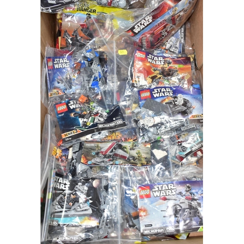 475 - ONE BOX OF STAR WARS AND LONE RANGER LEGO sets, to include The Lone Ranger set 79108, Star Wars sets... 