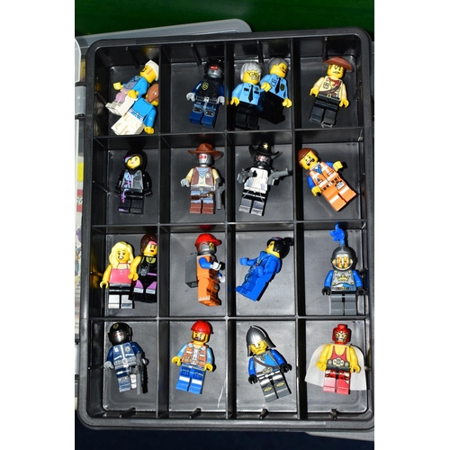 477 - FIVE COMPARTMENTAL BOXED SETS OF LEGO MINIFIGURES, comprising 'The Simpsons', 'Lego The Movie', thre... 