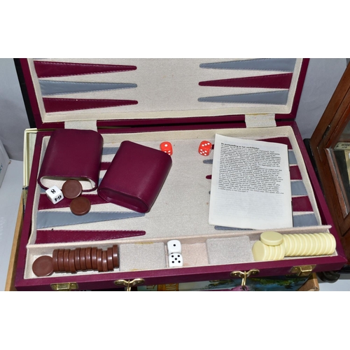 495 - ONE BOX OF BACKGAMMON CASES AND A 1964 BOOK BY JOHN LENNON 'JOHN LENNON IN HIS OWN WRITE', cover pho... 