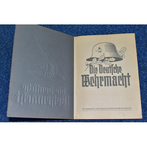 518 - DIE DEUTSCHE WEHRMACHT, one descriptive album containing 270 cigarette cards in colour, the original... 