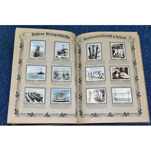 518 - DIE DEUTSCHE WEHRMACHT, one descriptive album containing 270 cigarette cards in colour, the original... 