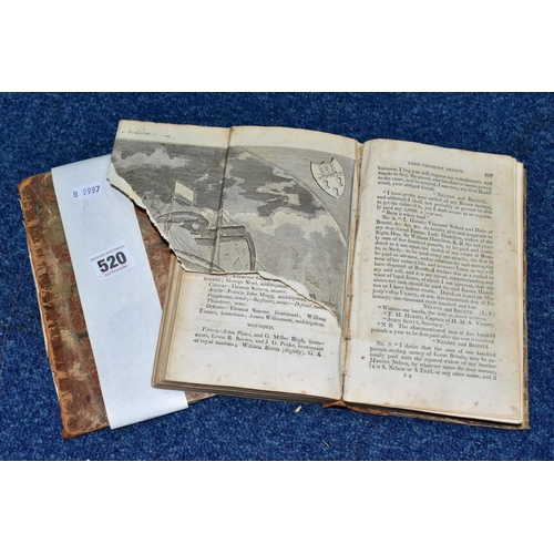 520 - ANTIQUARIAN BOOK, 'The Naval Recorder containing Authentick Memoirs. of the late Lord Viscount Admir... 