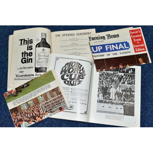 521 - FOOTBALL PROGRAMMES, The World Championship Jules Rimet Cup Final 1966, England v West Germany and t... 