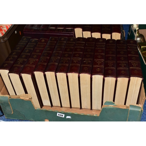 526 - ENCYCLOPAEDIA BRITANNICA, twenty-four volumes complete with index (2 boxes)