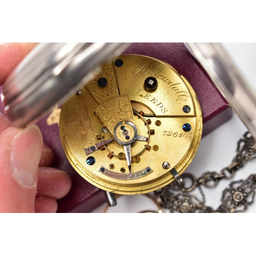 27 - A SILVER OPEN FACE POCKET WATCH AND ASSORTED YELLOW AND WHITE METAL, a key wound movement, white dia... 