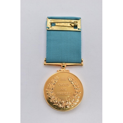 88 - A CASED RAF MEDAL, circular medal engraved RAF motif to the front reads 'Squadron Royal Air Force Vi... 