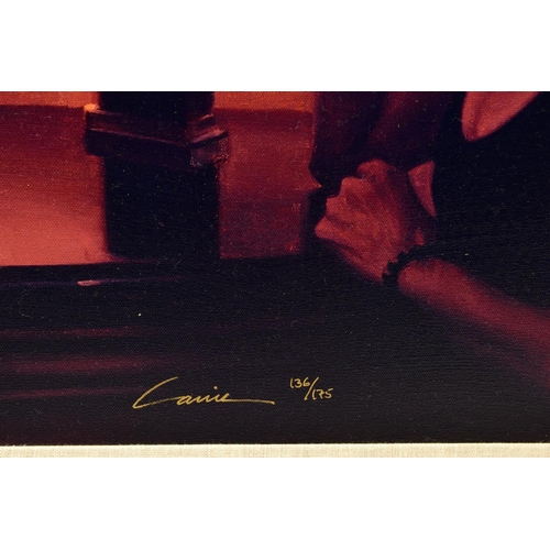 303 - CARRIE GRABER (AMERICAN 1975) 'CALIFORNIA NIGHTS' depicting two female figures drinking wine, a sign... 