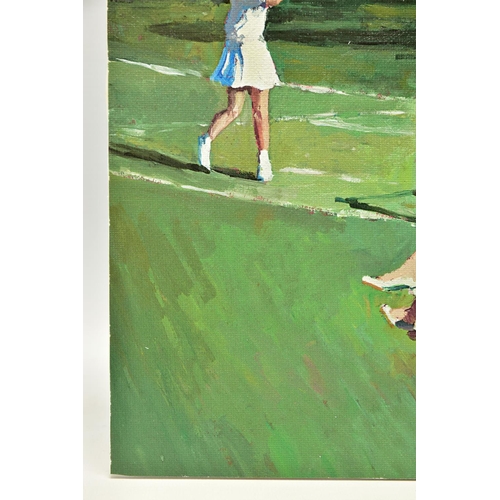 332 - SHERREE VALENTINE DAINES (BRITISH 1959) 'PERFECT MATCH, a signed limited edition print depicting a t... 