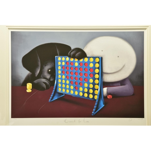 337 - DOUG HYDE (BRITISH 1972) 'CONNECT FOR LOVE', a signed limited edition print depicting a figure and h... 