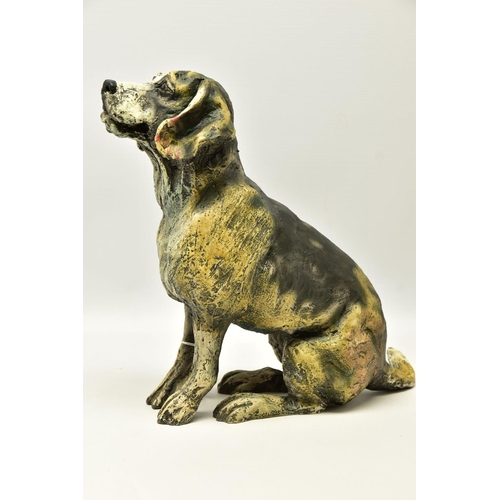 340 - APRIL SHEPHERD (BRITISH CONTEMPORARY) 'PAYING ATTENTION', a limited edition sculpture of a dog, impr... 