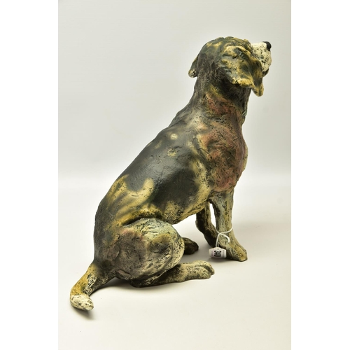 340 - APRIL SHEPHERD (BRITISH CONTEMPORARY) 'PAYING ATTENTION', a limited edition sculpture of a dog, impr... 