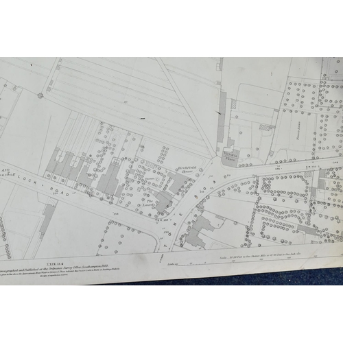 348 - ORDNANCE SURVEY MAPS, seven maps Zincographed and Published by the Ordnance Survey Office, Southampt... 