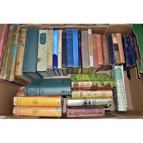 352 - BOOKS, three boxes containing a collection of approximately 110 miscellaneous titles in mainly hardb... 