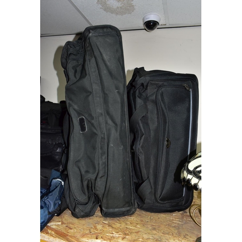 358 - A LARGE QUANTITY OF 'TUMI' LUGGAGE, comprising a set of three Tumi suitcases on wheels, height 54cm ... 