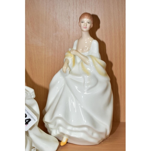 384 - FOUR ROYAL DOULTON PEGGY DAVIES FIGURINES, comprising My Love HN2339, Megan HN3306, Kate HN2789, and... 