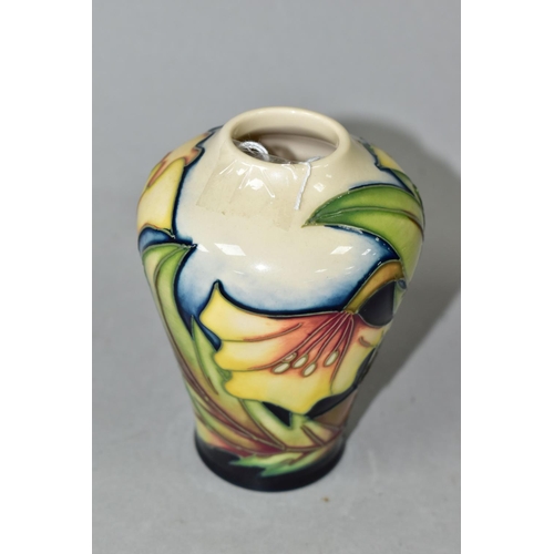 423 - A MOORCROFT POTTERY 'ODE TO MAY' VASE, the shouldered vase, in Ode to May pattern by Sian Leeper, de... 