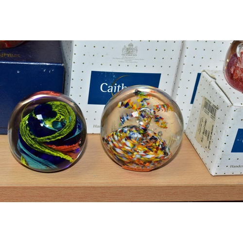 425 - A GROUP OF BOXED CAITHNESS AND OTHER PAPERWEIGHTS, to include boxed Caithness: Eternal Passion limit... 