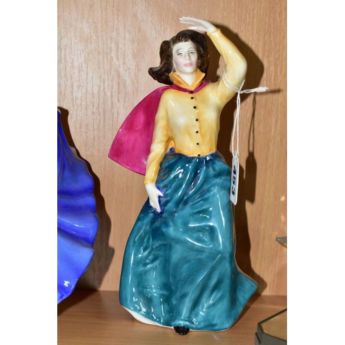 453 - FIVE ROYAL DOULTON FIGURINES, comprising a limited edition Grace Darling figurine HN3089 numbered 43... 