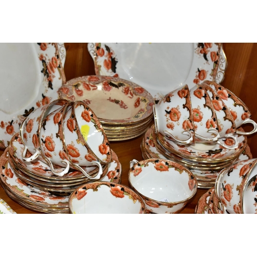 465 - A  LATE 19TH/EARLY 20TH CENTURY ROYAL ALBERT 'ENA' PATTERN TEA SET, comprising two bread and butter ... 