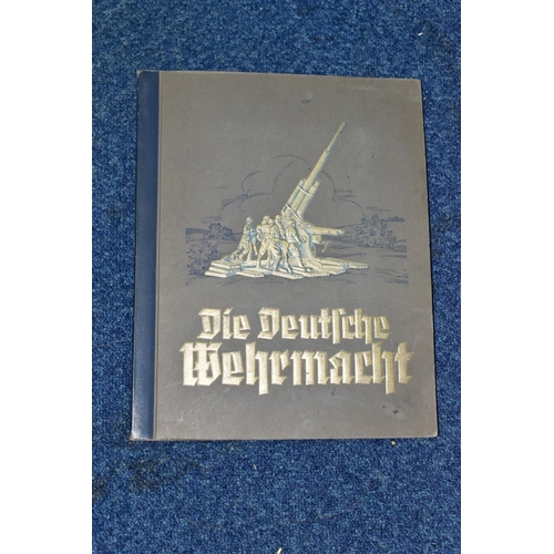 518 - DIE DEUTSCHE WEHRMACHT, one descriptive album containing 270 cigarette cards in colour, the original... 