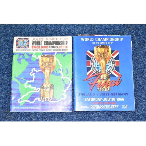 521 - FOOTBALL PROGRAMMES, The World Championship Jules Rimet Cup Final 1966, England v West Germany and t... 