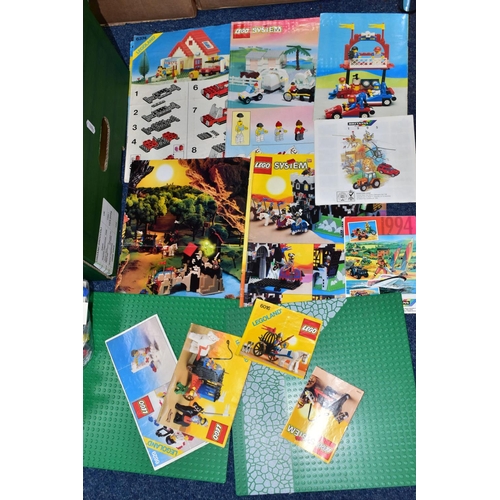 546 - A QUANTITY OF ASSORTED LOOSE LEGO, with instruction leaflets for various sets including from the Med... 