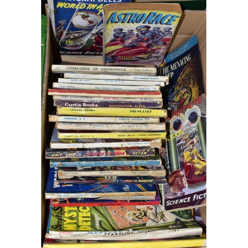 533 - BOOKS, one box of twenty-two 1940s/1950s 'pulp fiction' titles to include science-fiction stories by... 