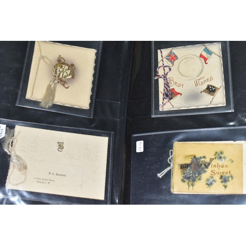 501 - POSTCARDS, four albums containing approximately 625 Sentimental Postcards dating from The Victorian ... 