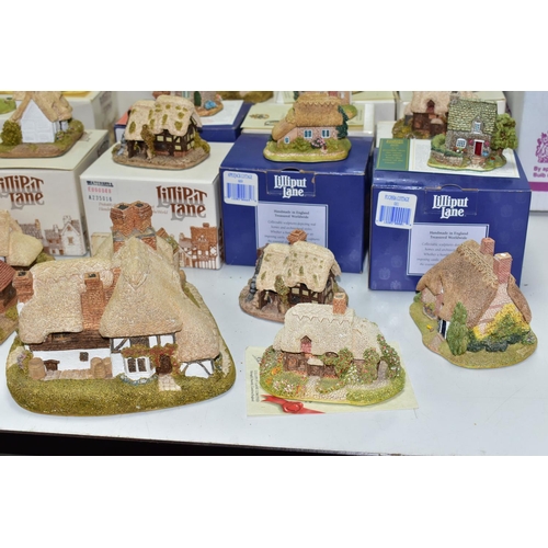 578 - FORTY ONE LILLIPUT LANE SCULPTURES FROM SOUTH EAST AND SOUTH WEST COLLECTIONS, most boxed, deeds whe... 