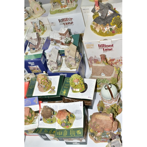 581 - FIFTY ONE LILLIPUT LANE SCULPTURES FROM VARIOUS COLLECTIONS, mostly boxed and with deeds, to include... 